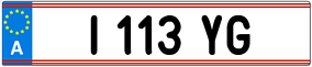 Trailer License Plate